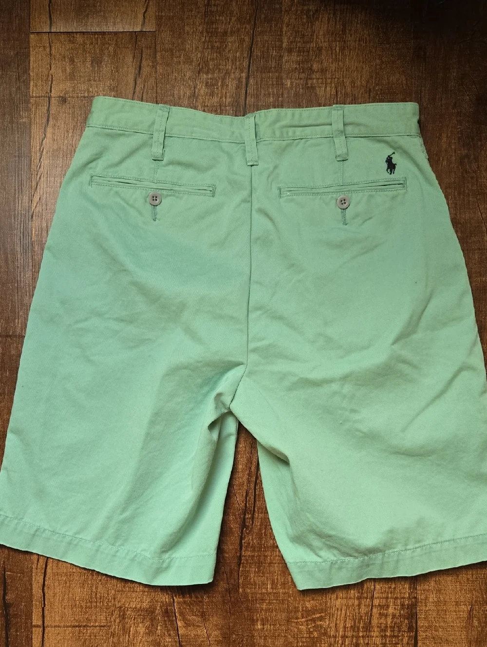 Polo Ralph Lauren Green Cotton Shorts Relaxed Fit Classic Preppy 30
